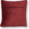 Dutch Decor CILLY - Sierkussen fleece 45x45 cm - Merlot - rood - Inclusief binnenkussen