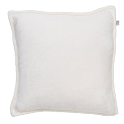 Dutch Decor - CILLY - Sierkussen fleece 45x45 cm - Snow White - wit