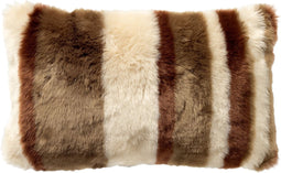 Dutch Decor CLEO - Kussenhoes 30x50 cm - fluffy kussenhoes met strepen - Military Olive - groen - met rits - zonder binnenkussen