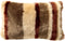 Dutch Decor CLEO - Kussenhoes 30x50 cm - fluffy kussenhoes met strepen - Brandy Brown - bruin - met rits - zonder binnenkussen