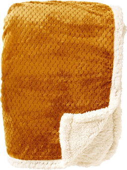Dutch Decor - CODY - Plaid 150x200 cm - fleece deken met sherpa voering - Golden Glow - geel