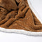 Dutch Decor - CODY - Plaid 150x200 cm - fleece deken met sherpa voering - Tobacco Brown - bruin