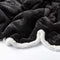 Dutch Decor - CODY - Plaid 150x200 cm - fleece deken met sherpa voering - Raven - zwart