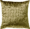 Dutch Decor COLETTE - Kussenhoes 45x45 cm - velours - luxe kroko print - Olive Branch - groen - met rits - zonder binnenkussen