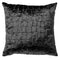 Dutch Decor - COLETTE - Sierkussen 45x45 cm - velours - luxe kroko print - Raven - zwart