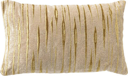Dutch Decor CONNOR - Kussenhoes 30x50 cm - met subtiel goud accent - Summer Sand - beige en goud - met rits - zonder binnenkussen