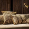 Dutch Decor CONNOR - Sierkussen 30x50 cm - met subtiel goud accent - Shitake - bruin en goud - Inclusief binnenkussen