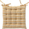 Dutch Decor - COOPER- Matraskussen met gestreept motief- Golden Glow - vierkant - 40x40 cm - Zitkussen