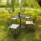 Dutch Decor - COOPER- Matraskussen met gestreept motief- Golden Glow - vierkant - 40x40 cm - Zitkussen
