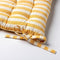 Dutch Decor - COOPER- Matraskussen met gestreept motief- Golden Glow - vierkant - 40x40 cm - Zitkussen