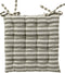 Dutch Decor - COOPER- Matraskussen met gestreept motief- Olive Branch - vierkant - 40x40 cm - Zitkussen