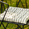 Dutch Decor - COOPER- Matraskussen met gestreept motief- Olive Branch - vierkant - 40x40 cm - Zitkussen