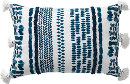 Dutch Decor CUBAAN - Kussenhoes van katoen 40x60 cm Provincial Blue - lichtblauw - met rits