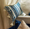 Dutch Decor CUBAAN - Sierkussen van katoen 40x60 cm Provincial Blue - blauw - Inclusief binnenkussen