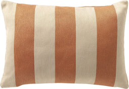 Dutch Decor CYRUS - Outdoor Kussenhoes 40x60 cm - waterafstotend en uv-bestendig - gestreept - Peach Bloom - rood