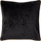 Dutch Decor DALIA - Kussenhoes 45x45 cm - metallic design - met bloemen - Raven - zwart - met rits - zonder binnenkussen