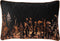 Dutch Decor DALITA - Kussenhoes 40x60 cm - metallic design - met bloemen - Raven - zwart - met rits - zonder binnenkussen