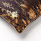 Dutch Decor DALITA - Kussenhoes 40x60 cm - metallic design - met bloemen - Raven - zwart - met rits - zonder binnenkussen
