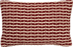 Dutch Decor DANA - Kussenhoes van katoen Merlot 40x60 cm - rood - met rits - zonder binnenkussen