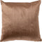 Dutch Decor DAVID - Sierkussen 40x40 cm - voorzien van subtiel gestikt streepje - Tobacco Brown - bruin - Inclusief binnenkussen