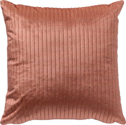 Dutch Decor DAVID - Sierkussen 40x40 cm - voorzien van subtiel gestikt streepje - Muted Clay - roze - Inclusief binnenkussen