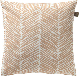 Dutch Decor - DEAN - Buitenkussen 45x45 cm - waterafstotend en uv-bestendig - gestreept - Pumice Stone - wit en beige