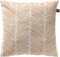 Dutch Decor - DEAN - Buitenkussen 45x45 cm - waterafstotend en uv-bestendig - gestreept - Pumice Stone - wit en beige