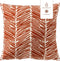 Dutch Decor - DEAN - Buitenkussen 45x45 cm - waterafstotend en uv-bestendig - gestreept - Potters Clay - steenrood en wit