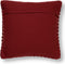 Dutch Decor DENLEY - Kussenhoes van katoen Merlot 45x45 cm - rood - met rits - zonder binnenkussen