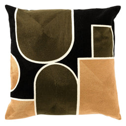 Dutch Decor - DENZEL - Sierkussen Raven 45x45 cm - zwart