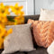 Dutch Decor DUKE - Kussenhoes 40x40 cm - subtiel geometrisch patroon - Pumice Stone - beige - met rits - zonder binnenkussen