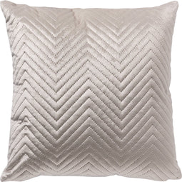 Dutch Decor DUKE - Sierkussen 40x40 cm - voorzien van subtiel geometrisch patroon - Pumice Stone - beige - Inclusief binnenkussen