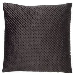 Dutch Decor - DUKO - Kussenhoes velvet Charcoal Gray 45x45 cm - grijs