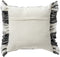 Dutch Decor EDGAR - Kussenhoes 45x45 cm van 85% gerecycled polyester - streepdessin - Eco Line collectie - Charcoal Gray - antraciet - met rits - zonder binnenkussen