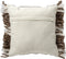 Dutch Decor EDGAR - Kussenhoes 45x45 cm van 85% gerecycled polyester - streepdessin - Eco Line collectie - Driftwood - taupe - met rits - zonder binnenkussen