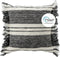 Dutch Decor EDGAR - Sierkussen 45x45 cm met kussenhoes van 85% gerecycled polyester - Eco Line collectie - Charcoal Gray - antraciet - Inclusief binnenkussen