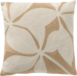 Dutch Decor ELIN - Sierkussen Semolina 45x45 cm - beige - Inclusief binnenkussen