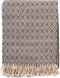 Dutch Decor - ELODIE - Plaid 140x180 cm - deken met geometrich patroon en franjes - Charcoal Gray - multicolor