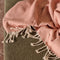 Dutch Decor - EVONY - Plaid 140 x180 cm - deken met zigzag patroon en franjes - Muted Clay - roze