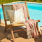 Dutch Decor - EVONY - Plaid 140 x180 cm - deken met zigzag patroon en franjes - Muted Clay - roze