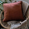 Dutch Decor - EVONY - Plaid 140 x180 cm - deken met zigzag patroon en franjes - Tobacco Brown - bruin