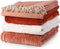 Dutch Decor - EVONY - Plaid 140 x180 cm - deken met zigzag patroon en franjes - Muted Clay - roze