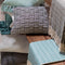 Dutch Decor EVY - Kussenhoes van katoen Micro Chip 40x60 cm - grijs - met rits - zonder binnenkussen