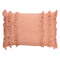 Dutch Decor - FARA - Kussenhoes 40x60 cm - 100% katoen - met franjes - Dusy Pink - roze