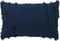Dutch Decor FARA - Kussenhoes 40x60 cm - 100% katoen - met franjes - Insignia Blue - donkerblauw - met rits - zonder binnenkussen