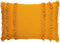 Dutch Decor FARA - Kussenhoes 40x60 cm - 100% katoen - met franjes - Golden Glow - geel - met rits - zonder binnenkussen