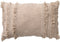 Dutch Decor FARA - Kussenhoes 40x60 cm - 100% katoen - met franjes - Pumice Stone - beige - met rits - zonder binnenkussen