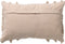 Dutch Decor FARA - Kussenhoes 40x60 cm - 100% katoen - met franjes - Pumice Stone - beige - met rits - zonder binnenkussen