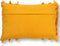 Dutch Decor FARA - Kussenhoes 40x60 cm - 100% katoen - met franjes - Golden Glow - geel - met rits - zonder binnenkussen
