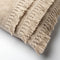 Dutch Decor FARA - Kussenhoes 40x60 cm - 100% katoen - met franjes - Pumice Stone - beige - met rits - zonder binnenkussen